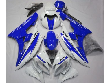 Blanc Brillant & Bleu 06-07 R6 Carénage Moto