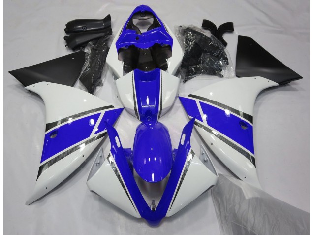 Blanc Brillant & Bleu 09-11 R1 Carénage Moto Blanc Brillant & Bleu 09-11 R1 Carénage Moto
