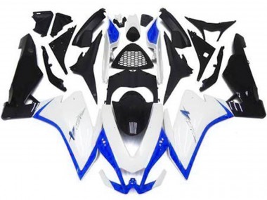 Blanc Brillant & Bleu 10-15 RSV4 1000 Carénage Moto