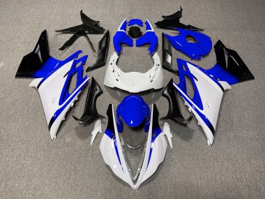 Blanc Brillant & Bleu 13-16 Daytona 675 Carénage Moto