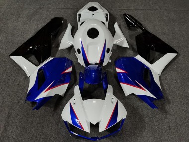 Blanc Brillant & Bleu Profond 13-23 CBR600RR Carénage Moto