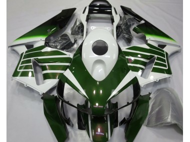 Blanc Brillant & Fondu Vert 03-04 CBR600RR Carénage Moto