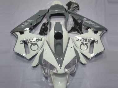 Blanc Brillant & Gris Pramac 03-04 CBR600RR Carénage Moto