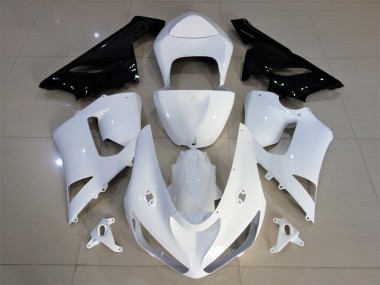 Blanc Brillant & Noir 05-06 ZX6R Carénage Moto