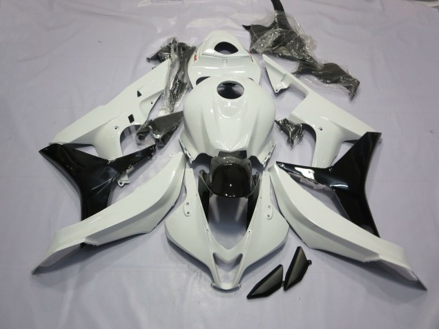 Blanc Brillant & Noir 07-08 CBR600RR Carénage Moto Blanc Brillant & Noir 07-08 CBR600RR Carénage Moto