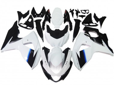 Blanc Brillant & Noir 09-16 GSXR 1000 Carénage Moto