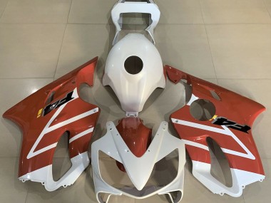 Blanc Brillant & Orange 01-03 CBR600 F4i Carénage Moto
