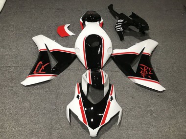 Blanc Brillant Rouge & Noir 08-11 CBR1000RR Carénage Moto