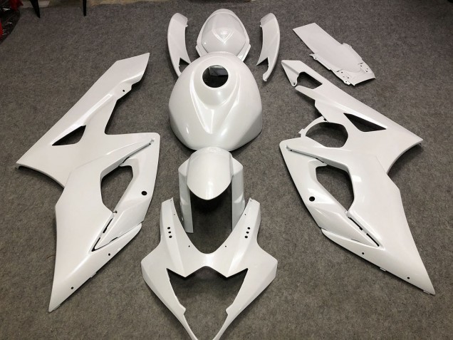 Blanc Brillant Uni 05-06 GSXR 1000 Carénage Moto Blanc Brillant Uni 05-06 GSXR 1000 Carénage Moto