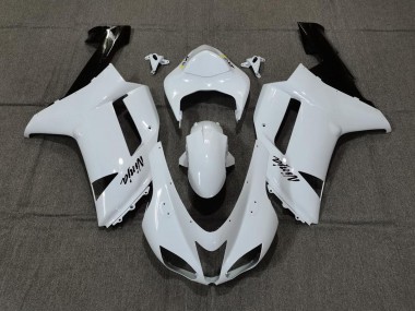 Blanc Brillant Uni 07-08 ZX6R Carénage Moto