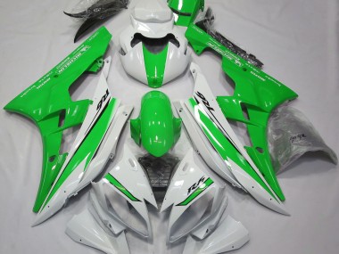 Blanc Brillant & Vert 06-07 R6 Carénage Moto
