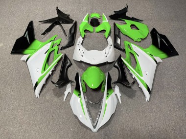 Blanc Brillant & Vert 13-16 Daytona 675 Carénage Moto