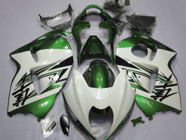 Blanc Brillant & Vert 97-07 GSXR 1300 Carénage Moto