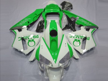 Blanc Brillant & Vert Pramac 03-04 CBR600RR Carénage Moto