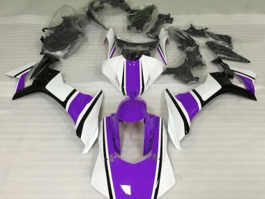 Blanc Brillant Violet & Noir 15-19 R1 Carénage Moto
