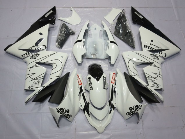 Blanc Corona 04-05 ZX10R Carénage Moto Blanc Corona 04-05 ZX10R Carénage Moto