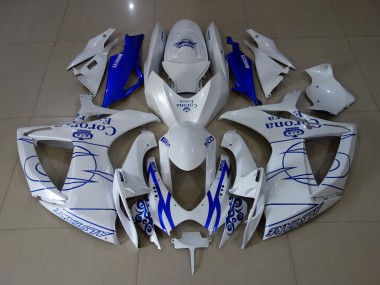 Blanc Corona 06-07 GSXR 600-750 Carénage Moto