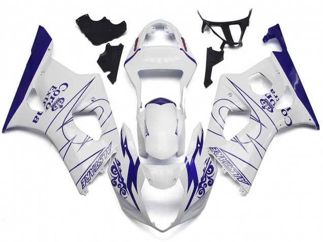 Blanc Corona Style Personnalisé 03-04 GSXR 1000 Carénage Moto Blanc Corona Style Personnalisé 03-04 GSXR 1000 Carénage Moto