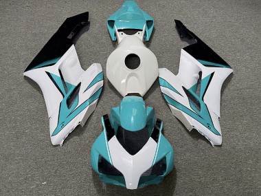 Blanc Cyan & Noir Brillant 04-05 CBR1000RR Carénage Moto