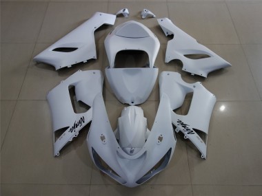 Blanc Mat 05-06 ZX6R Carénage Moto