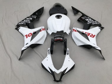 Blanc Mat & Rouge Repsol 07-08 CBR600RR Carénage Moto