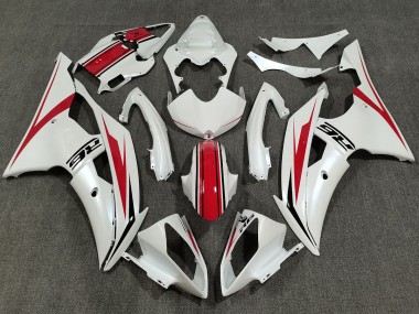 Blanc Nacré & Rouge Brillant 08-16 R6 Carénage Moto