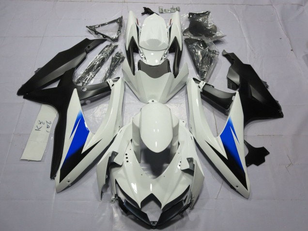 Blanc & Noir 08-10 GSXR 600-750 Carénage Moto Blanc & Noir 08-10 GSXR 600-750 Carénage Moto