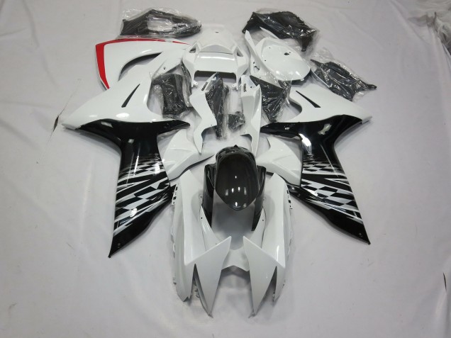 Blanc & Noir 11-24 GSXR 600-750 Carénage Moto Blanc & Noir 11-24 GSXR 600-750 Carénage Moto
