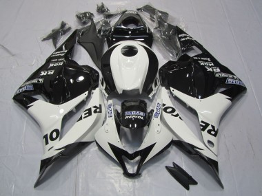 Blanc & Noir Repsol 09-12 CBR600RR Carénage Moto