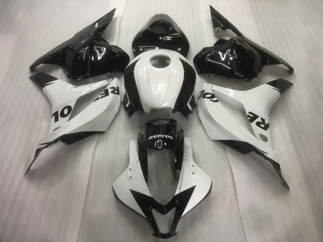 Blanc / Noir Repsol Uni 09-12 CBR600RR Carénage Moto Blanc / Noir Repsol Uni 09-12 CBR600RR Carénage Moto