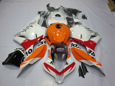 Blanc Repsol 09-12 CBR600RR Carénage Moto