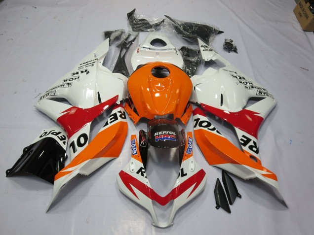 Blanc Repsol 09-12 CBR600RR Carénage Moto Blanc Repsol 09-12 CBR600RR Carénage Moto
