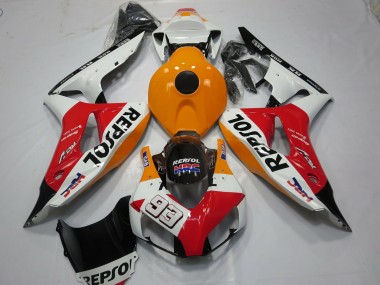 Blanc Repsol 93 06-07 CBR1000RR Carénage Moto