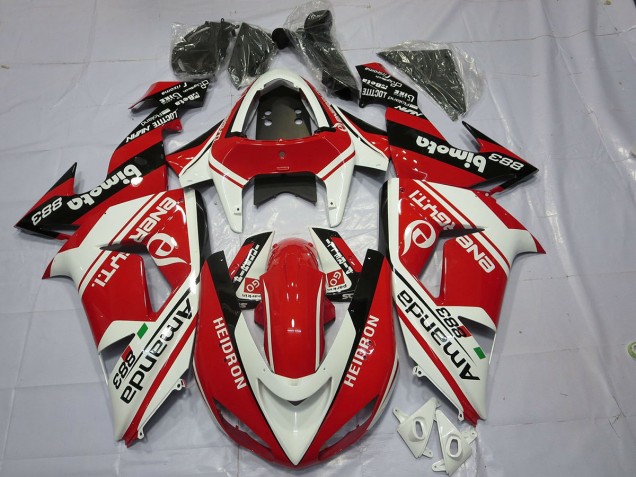 Blanc Rouge 06-07 ZX10R Carénage Moto Blanc Rouge 06-07 ZX10R Carénage Moto