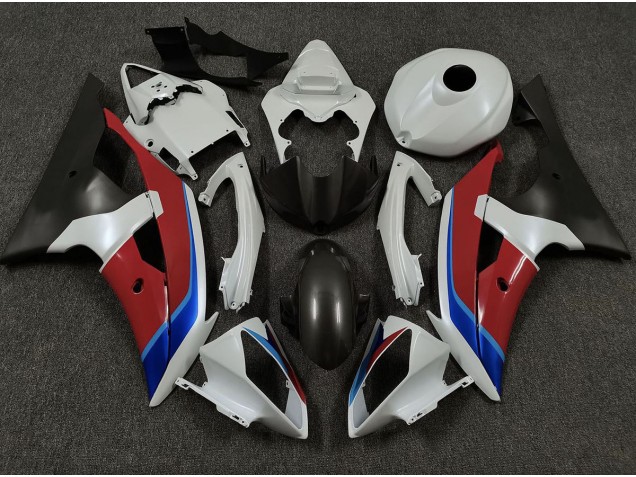 Blanc Rouge & Bleu 08-16 R6 Carénage Moto Blanc Rouge & Bleu 08-16 R6 Carénage Moto