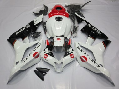 Blanc & Rouge Konica Minolta 07-08 CBR600RR Carénage Moto