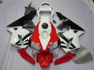 Blanc Rouge & Noir 03-04 CBR600RR Carénage Moto