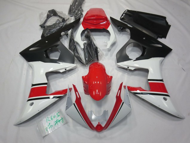 Blanc Rouge & Noir 05 R6 Carénage Moto Blanc Rouge & Noir 05 R6 Carénage Moto