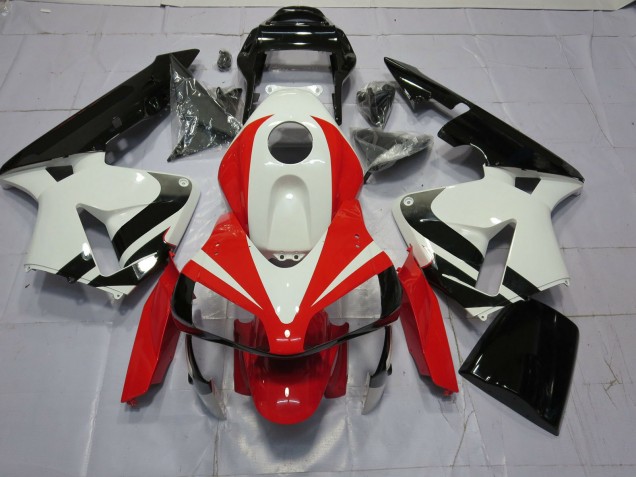 Blanc Rouge & Noir OEM 03-04 CBR600RR Carénage Moto Blanc Rouge & Noir OEM 03-04 CBR600RR Carénage Moto