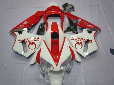 Blanc & Rouge Pramac 03-04 CBR600RR Carénage Moto