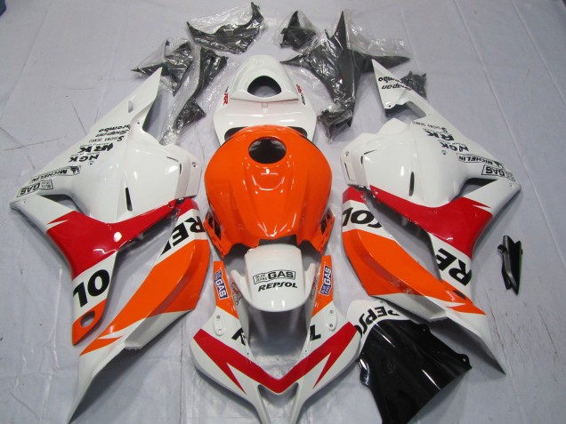 Blanc & Rouge Repsol 09-12 CBR600RR Carénage Moto Blanc & Rouge Repsol 09-12 CBR600RR Carénage Moto