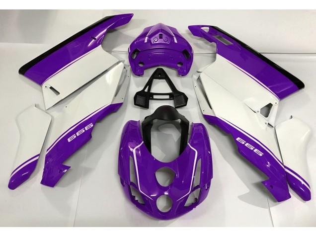 Blanc Violet & Noir 03-04 Ducati 749 999 Carénage Moto Blanc Violet & Noir 03-04 Ducati 749 999 Carénage Moto