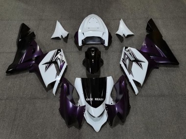 Blanc Violet & Noir 04-05 ZX10R Carénage Moto