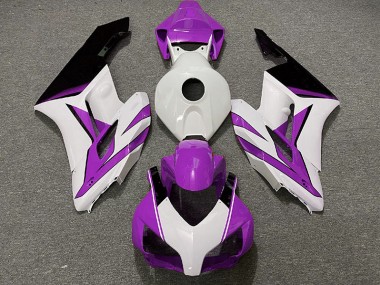 Blanc Violet & Noir Brillant 04-05 CBR1000RR Carénage Moto