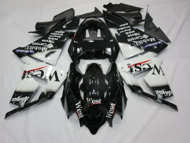 Blanc West 04-05 ZX10R Carénage Moto Blanc West 04-05 ZX10R Carénage Moto