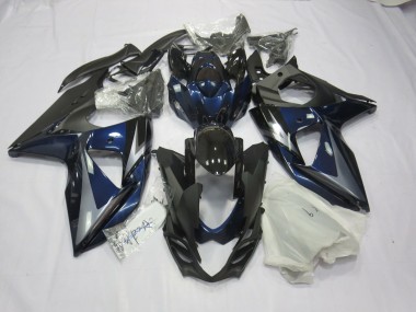 Bleu Argent & Noir 09-16 GSXR 1000 Carénage Moto