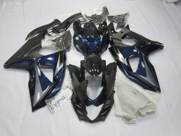 Bleu Argent & Noir 09-16 GSXR 1000 Carénage Moto