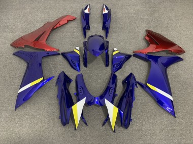 Bleu Avec Bas Rouges 11-24 GSXR 600-750 Carénage Moto