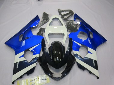 Bleu Blanc 04-05 GSXR 600-750 Carénage Moto