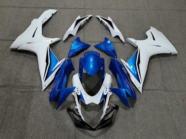 Bleu & Blanc 11-24 GSXR 600-750 Carénage Moto Bleu & Blanc 11-24 GSXR 600-750 Carénage Moto